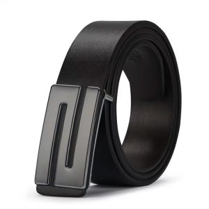 Men's Business Casual Faux Leather Belt Smooth